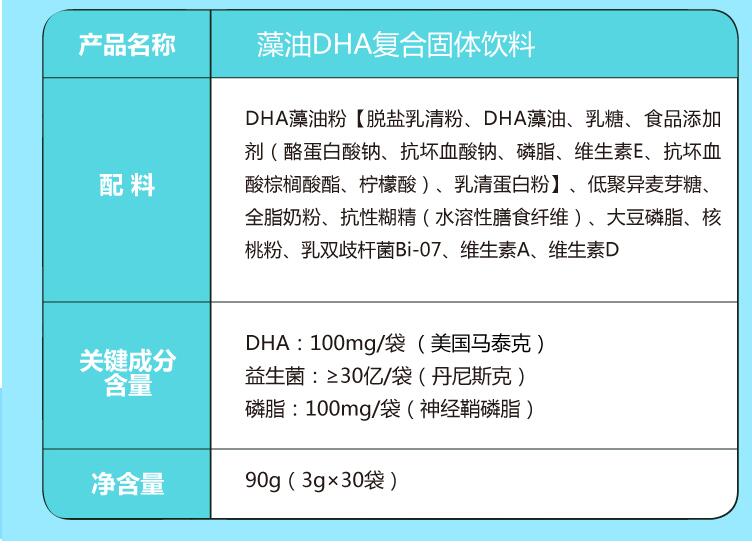 \"海记宝藻油DHA（培育型）,产品编号68030\"