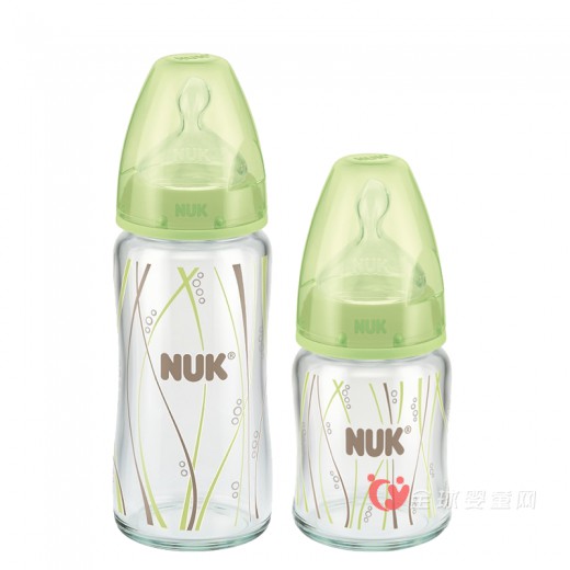 NUK宽口彩色玻璃奶瓶 妈妈们的共同选择