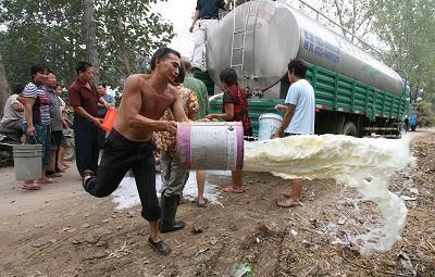 上半年奶價跌入谷底 奶比水賤奶農(nóng)倒奶心疼