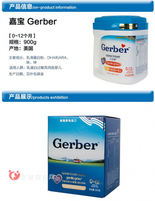 Gerber讓寶寶更加健康 媽媽更加舒適