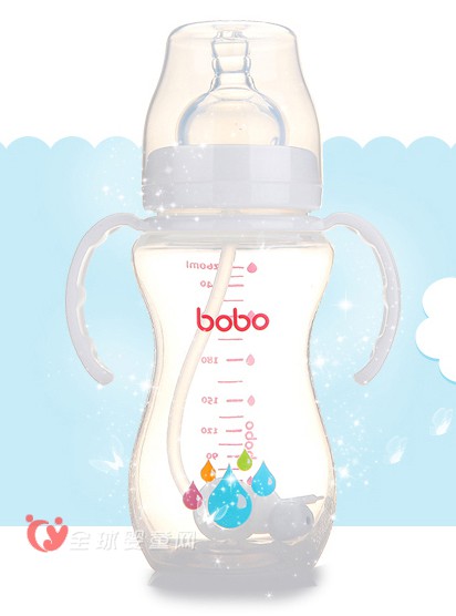bobo乐儿宝PP宽口奶瓶 让宝宝喝奶不再被呛到