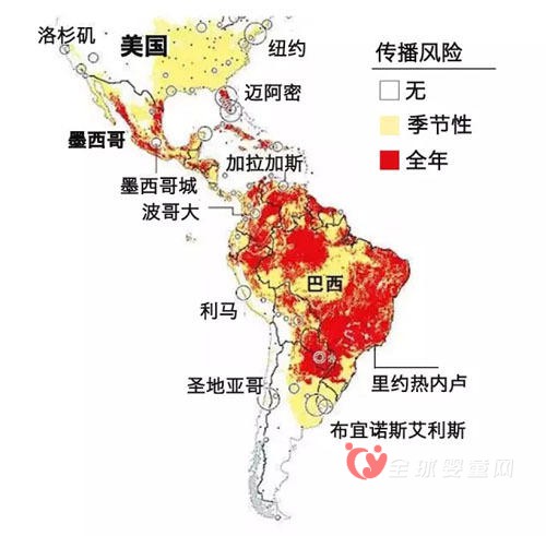 寨卡病毒正在擴(kuò)散 媽媽春節(jié)旅行不能去什么地方？