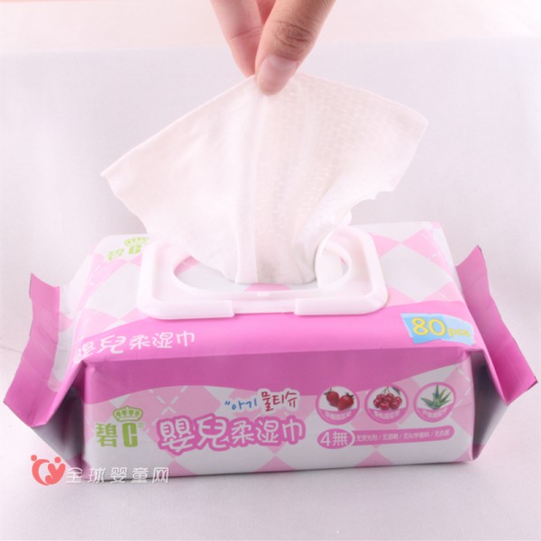 碧c婴儿手口柔湿巾 可以吃的婴儿湿巾