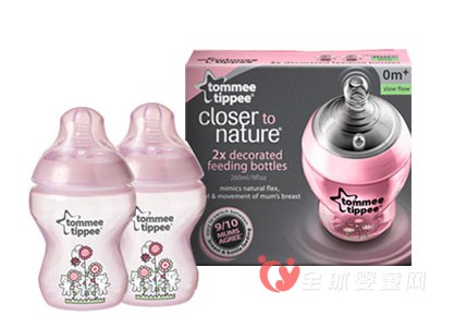 汤美天地“母乳自然”防胀气宽口径PP奶瓶 启蒙宝宝对于色彩的辨识