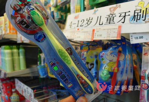 市工商局抽检6类儿童产品  日本花王儿童牙刷上黑榜