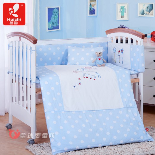 荟智婴儿床上用品七件套 舒适睡眠很重要