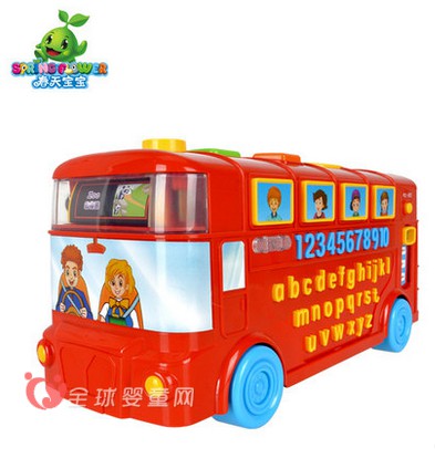 春天宝宝字母巴士模型玩具    学习中英文的好帮手