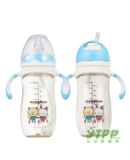 mengbao盟宝安全宝宝奶瓶  充满童趣的防摔奶瓶
