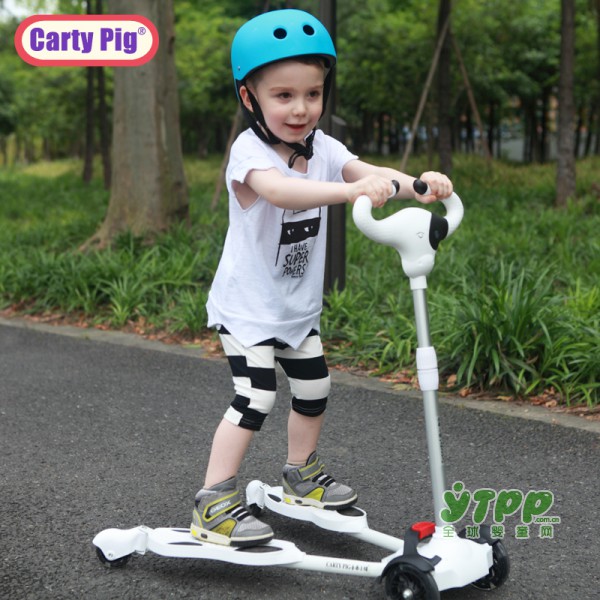 卡蒂小猪儿童滑板车 精彩童年要这么玩才过瘾