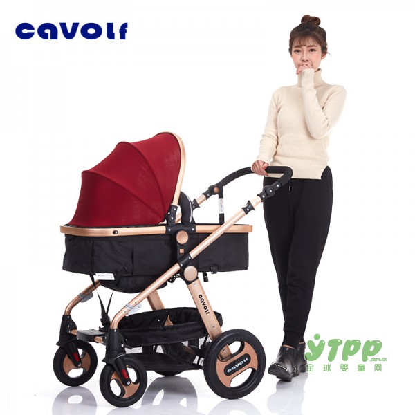 CAVOLF超轻便四轮婴儿推车 带宝宝出门更轻松