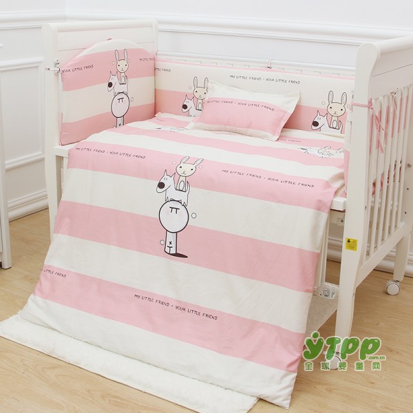 米尼宾比婴儿床上用品套件 比内衣更舒适的婴儿床品