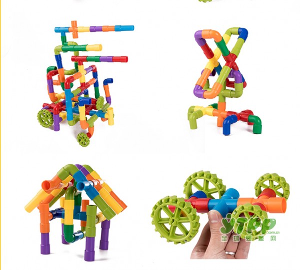 宝贝玩不腻的立体创意拼插积木 培养孩子思维能力的早教积木玩具