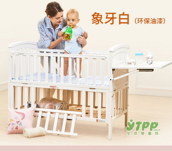 好孩子进口新西兰松木婴儿床 尿布台设计 方便妈妈照顾小宝贝