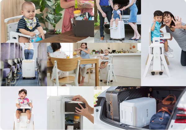 valeto婴童多功能餐椅行李箱  来一场轻松优雅的家庭旅行
