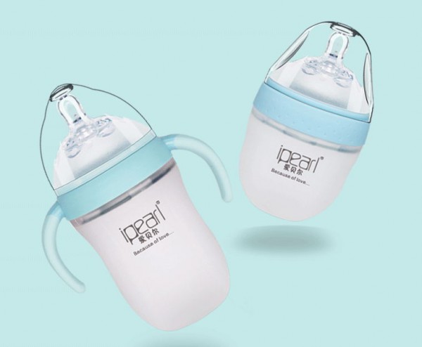 爱贝尔婴儿硅胶奶瓶 防母乳 断奶奶瓶