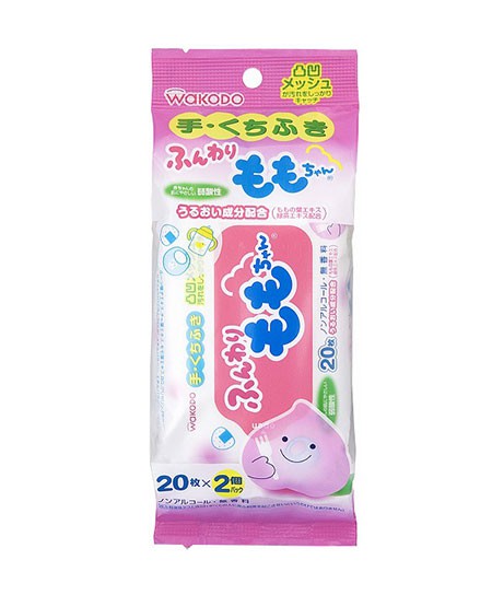 日本和光堂桃叶手口婴儿湿巾 原装进口品质保证