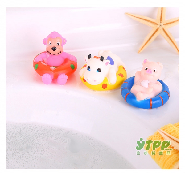 卡趣宝宝BB叫洗澡动物游泳圈玩具    宝宝启蒙教育的好伙伴
