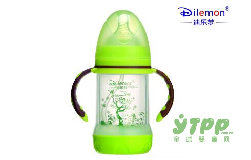 迪乐梦宽口径晶钻防爆玻璃奶瓶 全面保护宝宝的健康