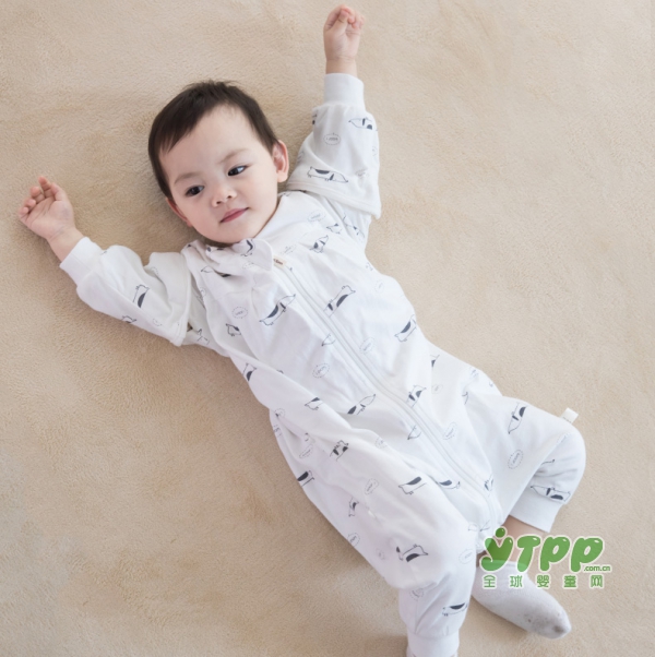 棉花堂婴儿纯棉防踢被睡袋   让好动的宝宝自由的释放