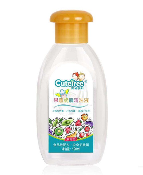 天使森林果蔬奶瓶清洗液 有效清洗奶瓶、奶嘴、餐具