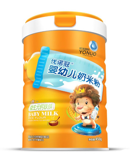 宝宝辅食推荐——优诺冠奶米粉质地细腻·易溶解 宝宝营养好吸收
