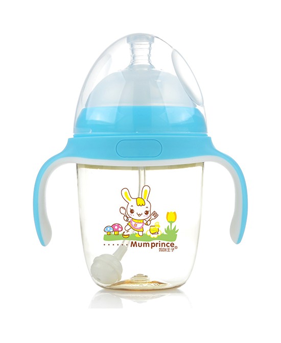 宝宝奶瓶推荐：妈咪王子PPSU超宽口自动吸奶瓶材质安全·仿母乳设计