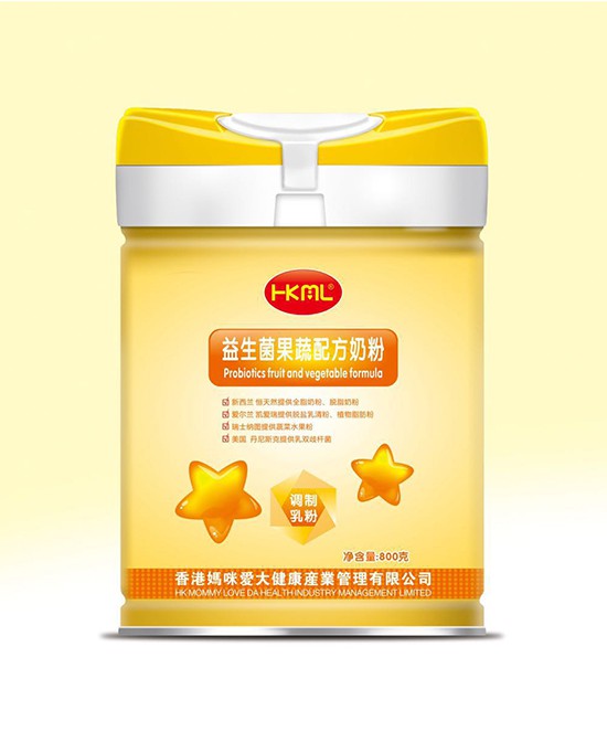 香港妈咪爱益生菌果蔬配方奶粉营养易吸收 更适合宝宝娇嫩肠胃