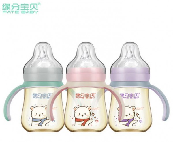 专为孩童设计的奶瓶—缘分宝贝新型感温PPSU小熊奶瓶