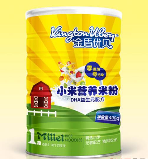 金盾优贝小米营养米粉，精选天然小米营养好吸收