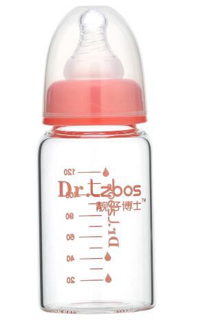 靓仔博士宽口卡通抗摔玻璃奶瓶  透明度高·呵护宝宝健康成长