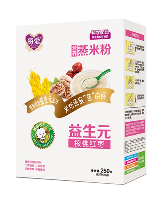 每愛(ài)蒸米粉，科學(xué)配方，口感細(xì)膩寶寶更愛(ài)吃