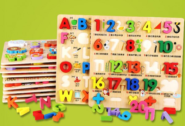游家木玩数字母拼图板儿童玩具  适合1-6岁早教的玩具系列产品