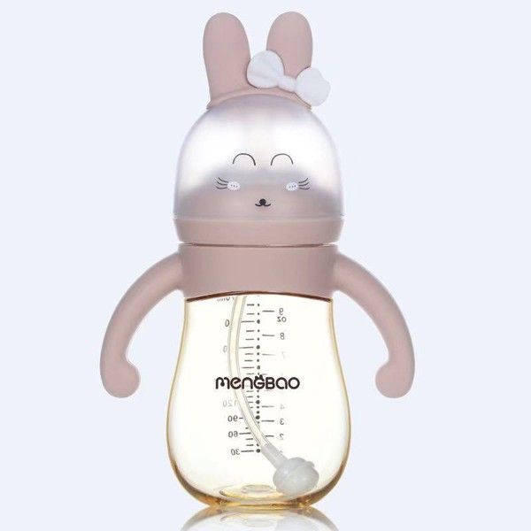 盟宝卡通兔子PPSU奶瓶  进口原料可爱造型让喂养更有趣