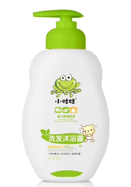 小蛙娃婴儿舒缓保湿洗发沐浴露  温和清洁肌肤更保湿