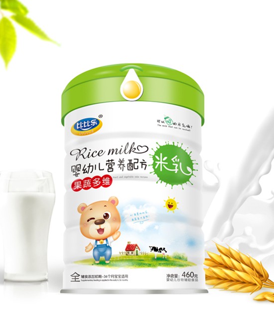 比比乐果蔬多维营养配方米乳营养均衡易吸收 护航宝宝辅食健康