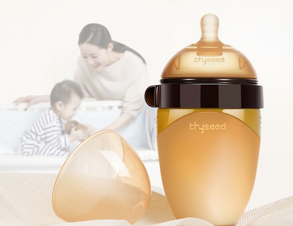 世喜婴儿全硅胶仿真母乳奶瓶 宽口防胀气母乳实感奶瓶