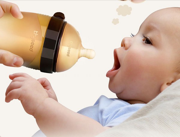 世喜婴儿全硅胶仿真母乳奶瓶 宽口防胀气母乳实感奶瓶