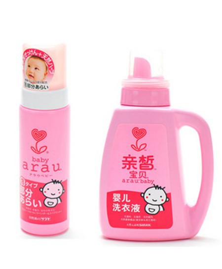 日本亲皙arau婴儿洗衣液 纯天然无添加呵护宝宝肌肤