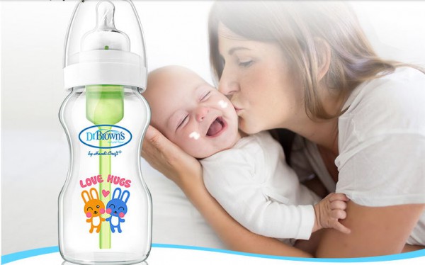 布朗博士新生儿玻璃奶瓶 婴儿防胀气宽口径奶瓶