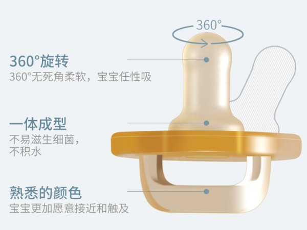 哈羅鹿鹿嬰兒安撫奶嘴 寶寶全硅膠超軟新生兒安慰奶嘴