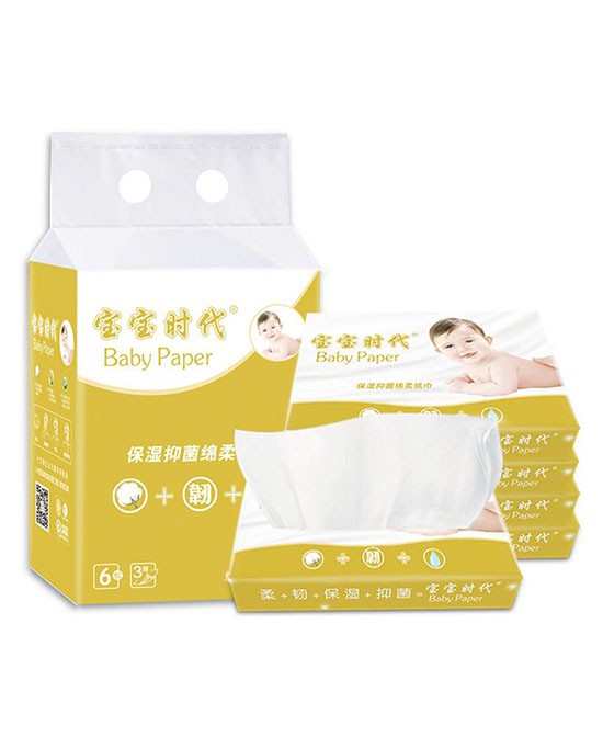 原萃保湿抑菌绵柔纸巾  保护宝宝健康生活