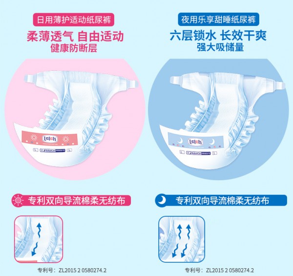 什么牌子的纸尿裤好  露安适新生婴儿超薄透气日夜组合纸尿裤年度民意好口碑品牌