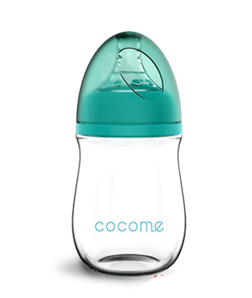 可可萌宽口径晶钻奶瓶  满足360度的使用角度•宝宝吸吮更轻松