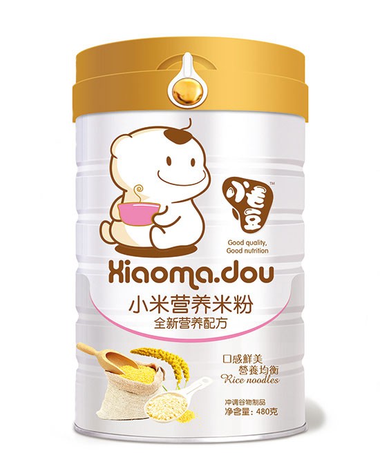 宝宝的第一口辅食米粉选择哪个品牌好  小毛豆营养配方米粉系列细嫩润滑易吞咽好吸收