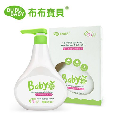 布布宝贝洗发沐浴露系列果蔬精粹·安全健康 温和呵护宝宝肌肤