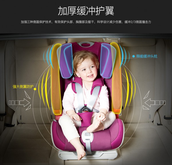 宝贝第一海王盾舰儿童安全座椅   3C+ECE欧标双重认证·给宝宝全方位保护