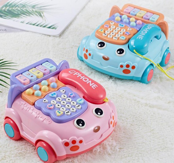 育儿宝婴儿童电话玩具  自带打地鼠玩法多多