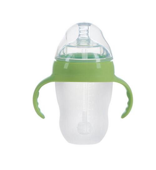 USSE品牌硅胶宽口径防摔防胀气奶瓶  新生儿奶瓶就选它