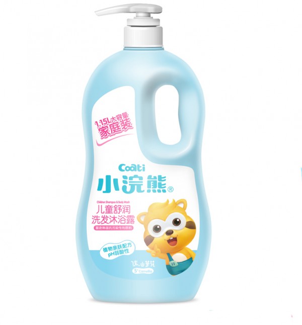 小浣熊儿童洗发沐浴露二合一    锁水保湿·洗后肌肤水嫩不干燥