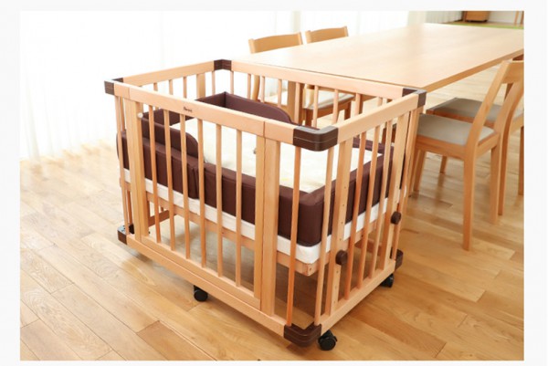 Faroro婴儿床 9段高度调节  满足宝宝不同月龄需求